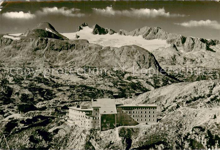 Dachstein Steiermark Fliegeraufnahme mit Berghaus Krippenstein