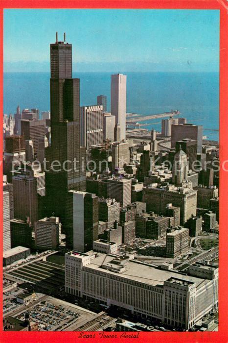 Chicago Illinois Sears Tower Aerial