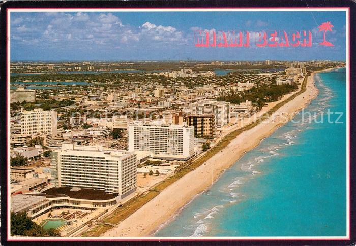 Miami Beach Deauville and Carillon Hotels Fliegeraufnahme