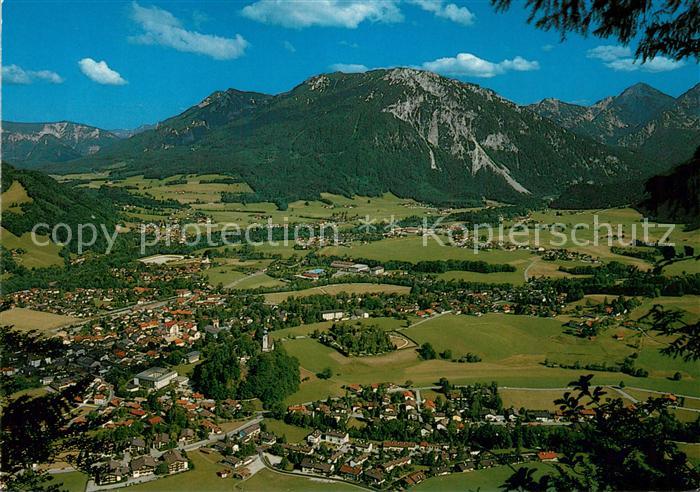 Ruhpolding Bayern Panorama mit Rauschberg und Sonntagshorn
