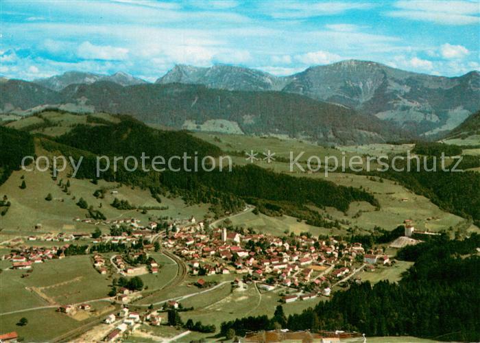 Oberstaufen Oberallgaeu Bayern Fliegeraufnahme
