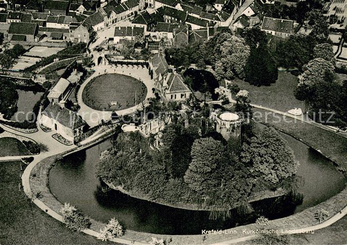 Linn Krefeld Kurkoelnische Landesburg Fliegeraufnahme