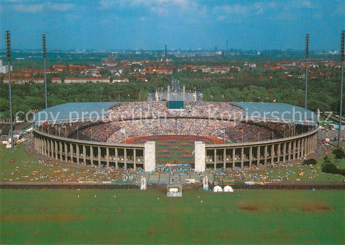 BERLIN  CITY Olympia Stadion Blick vom Glockenturm