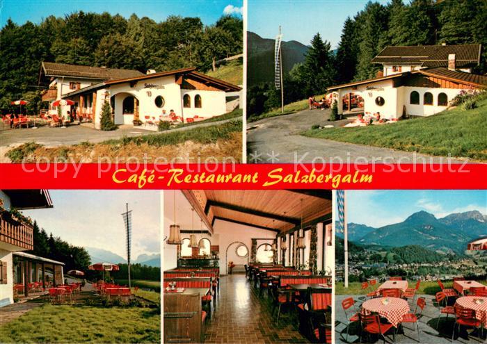 BERCHTESGADEN Bayern Cafe Restaurant Salzbergalm Gaststube Terrasse