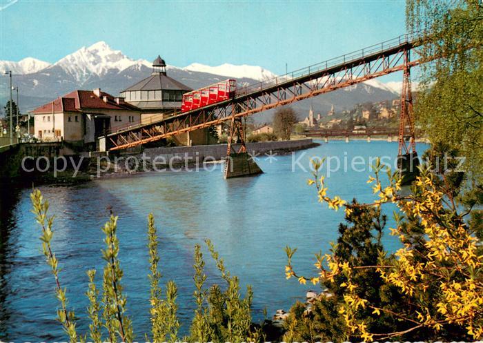 Innsbruck Hungerburgbahn Talstation und Riesenrundgemaelde mit Nockspitze