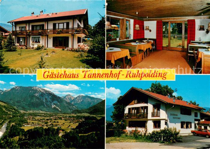 Ruhpolding Bayern Gaestehaus Tannenhof Gaststube Panorama