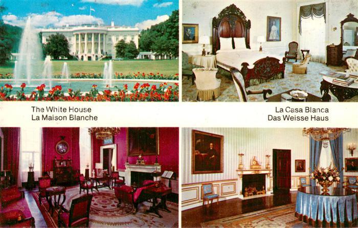Washington DC The White House Lincolns Bedroom Red Room Blue Room