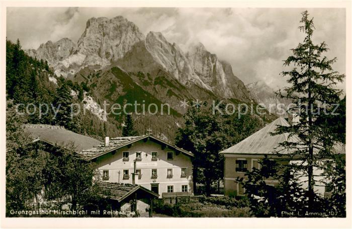 BERCHTESGADEN Bayern Grenzgasthof Hirschbichl mit Reiteralpe Berchtesgadener Alp
