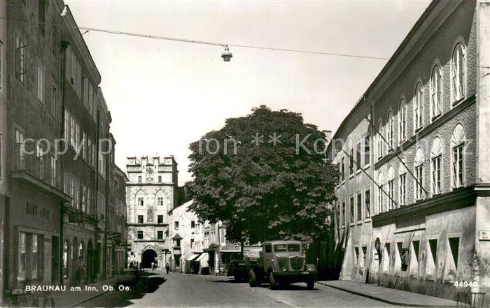 Braunau Inn Motiv Innenstadt Stadttor Lastwagen