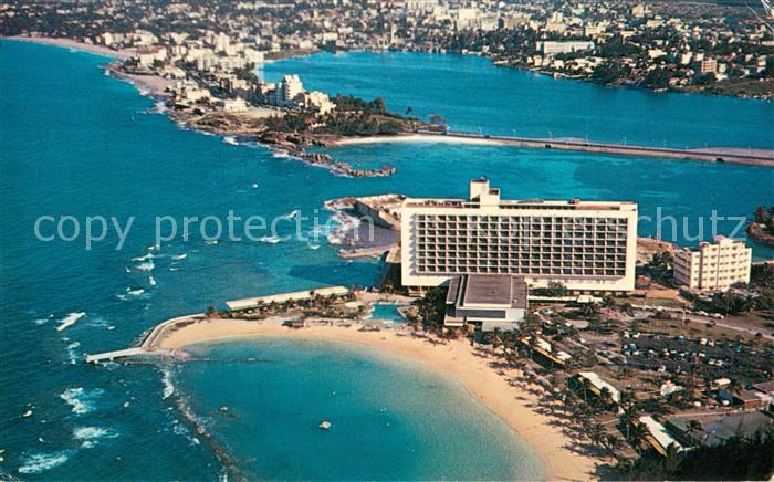 San Juan Puerto Rico Caribe Hilton Hotel Gold Coast aerial view