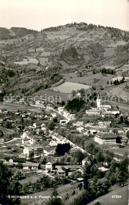 Kirchberg Pielach Ortsansicht mit Kirche