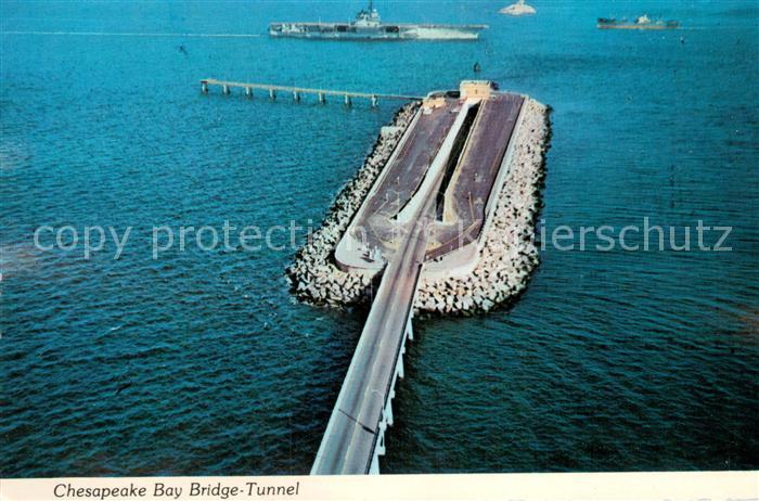Virginia Beach Chesapeake Bay Bridge Tunnel aerial view