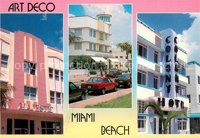 Miami Beach New Art Deco District on Ocean Drive Florida Impressions