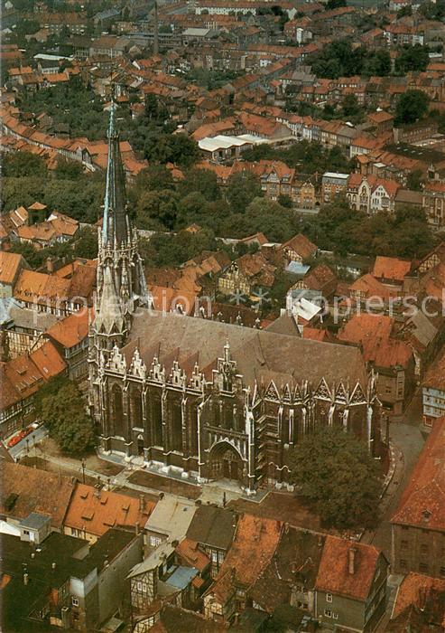 Muehlhausen Thueringen Pfarrkirche St. Marien Luftbildserie der Interflug