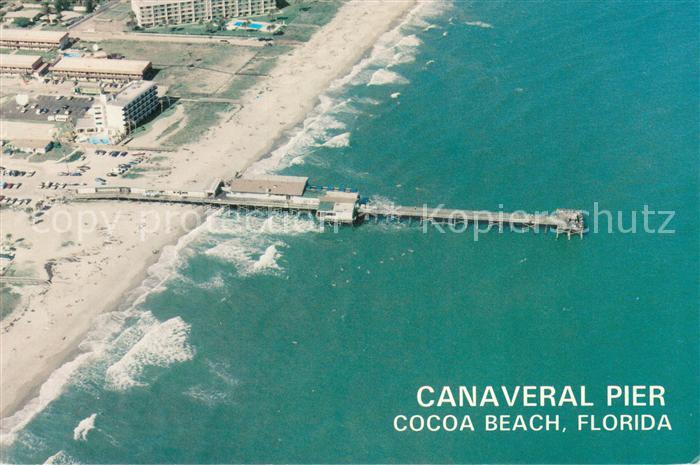Cocoa Beach Canaveral Pier aerial view