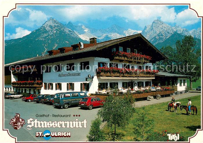 St Ulrich Pillersee Gasthof Restaurant Strasserwirt Ponyreiten Alpen