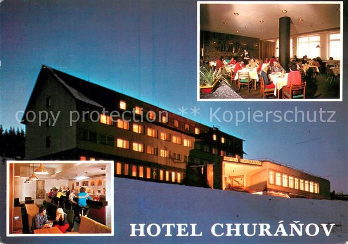 Churanov Hotel Churanov Restaurant Bar Winterabend