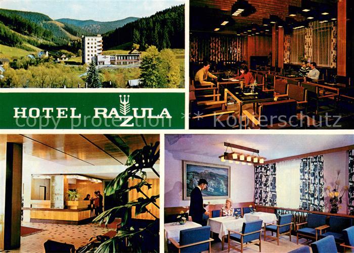 Velke Karlovice Hotel Razula Restaurant Empfang Landschaft Beskiden