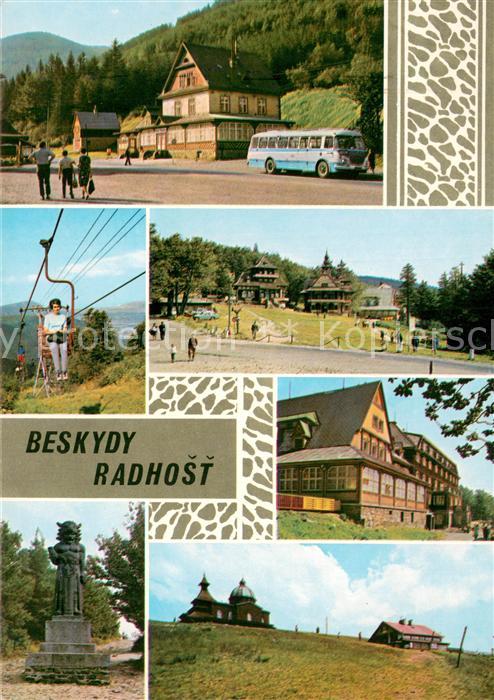 Pustevny Pustewny Hotel Raztoka Radhost Beskydy Berghotel Beskiden Denkmal