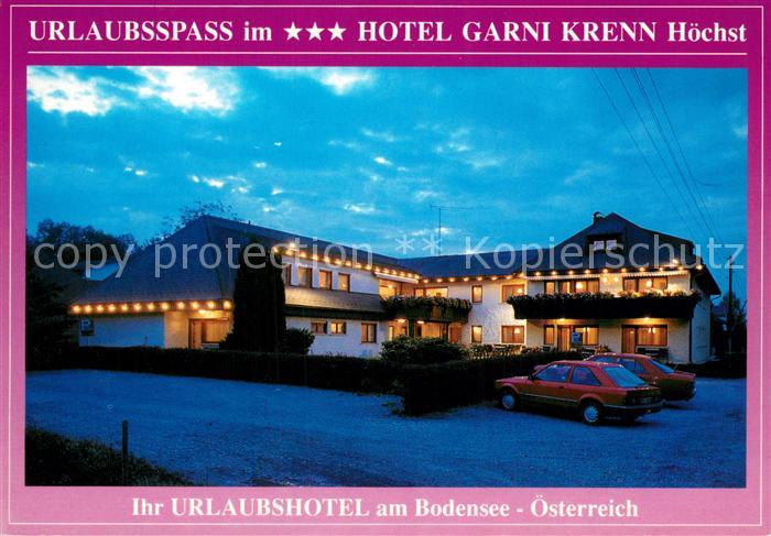 Hoechst Vorarlberg Hotel Garni Krenn Abendstimmung
