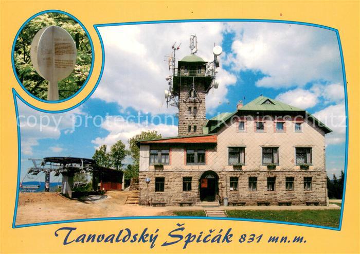 Tanvald Tanvaldsky Spicak Berghaus Sender Bergbahn Isergebirge