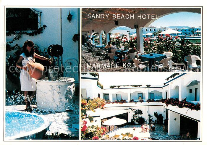 Marmari Sandy Beach Hotel Restaurant Terrasse Brunnen