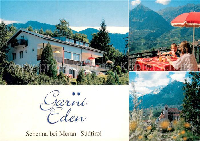 Schenna Meran Hotel Pension Garni Eden Terrasse Panorama