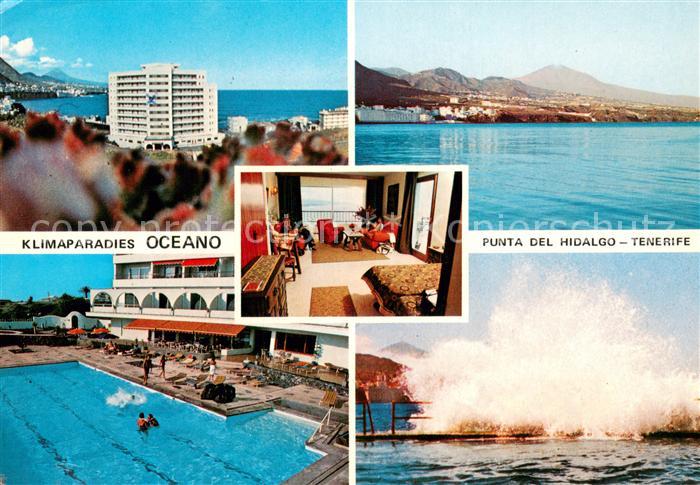 Punta del Hidalgo Klimaparadies Oceano Hotel Swimming Pool Kuestenpanorama