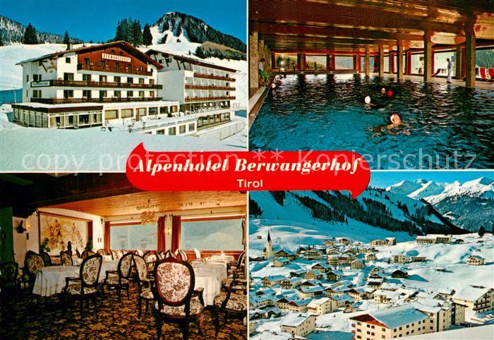 Berwang Tirol Alpenhotel Berwangerhof Restaurant Hallenbad Winterpanorama Alpen