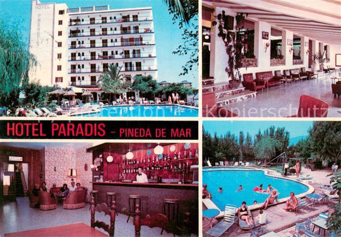 Pineda de Mar Hotel Paradis Restaurant Bar Swimming Pool