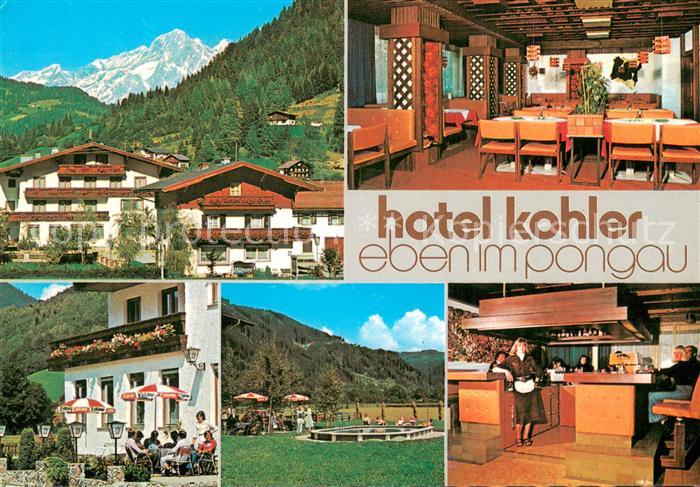 Eben Pongau Hotel Kohler Restaurant Bar Terrasse Alpenblick