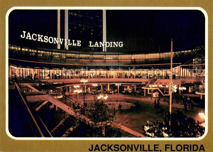 Jacksonville Florida The Jacksonville Landing Festival Marketplace at night
