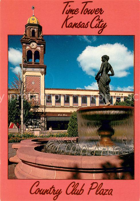 Kansas City Missouri Time Tower Country Club Plaza Fountain