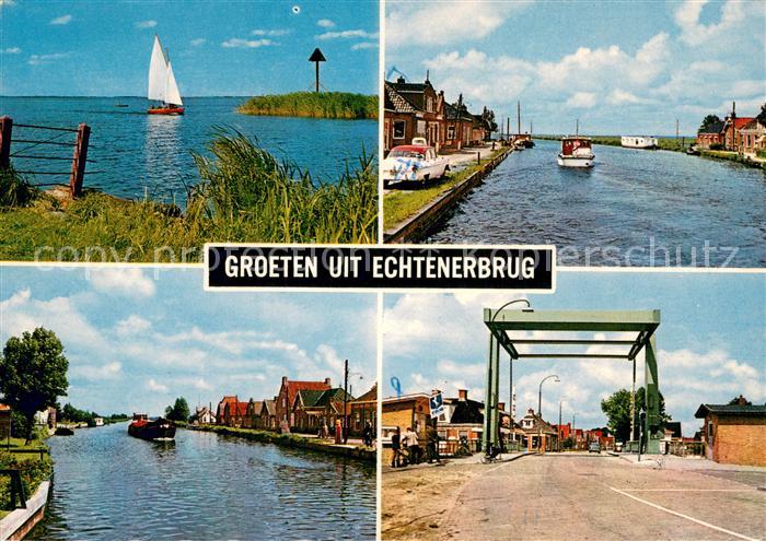 Echtenerbrug Teilansichten Wassertrasse Zugbruecke