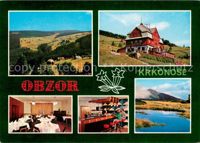 Pec pod Snezkou Obzor Smetanka Erholungsheim Berghaus Restaurant Landschaftspano