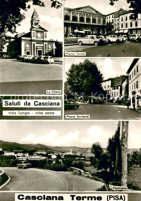 Casciana Terme Chiesa Piazza Terme Piazza Garibaldi Panorama