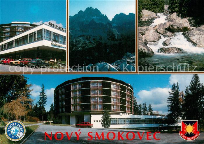 Novy Smokovec Neuschmecks Hotel Park Gebirge Wasserfall