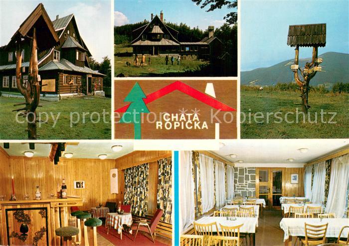Moravka Chata Ropicka Berghaus Restaurant Wegweiser