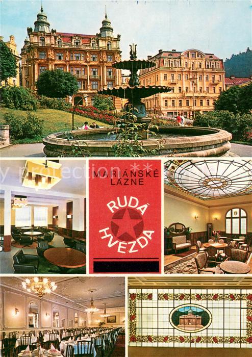 Marianske Lazne Hotel Ruda Hvezda Restaurant Saal Brunnen