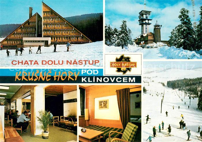 Loucna Pod Klinovcem Tschechien Chata Dolu Nastup Krusne Hory Berghotel Sender S