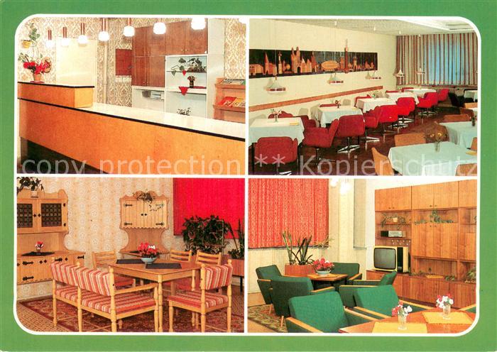 Plau See FDGB Erholungsheim Emil Otto Rezeption Cafe Klubraum Fernsehraum