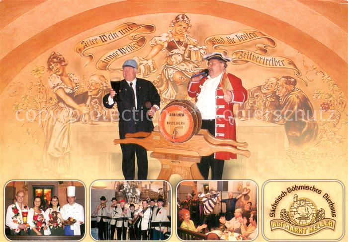 DRESDEN Elbe Schwaeb boehmisches Bierhaus Altmarktkeller Veranstaltung Musikgrup