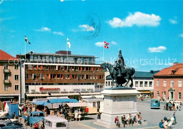 Uddevalla Sweden Kungstorget med Kungshuset