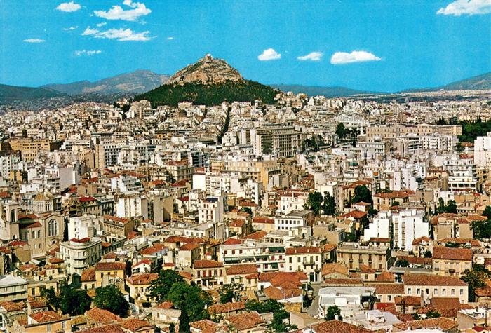 Athen Griechenland Fliegeraufnahme