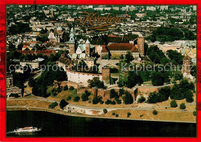 Krakow Krakau Wzgorze Wawelskie w Krakowie Fliegeraufnahme