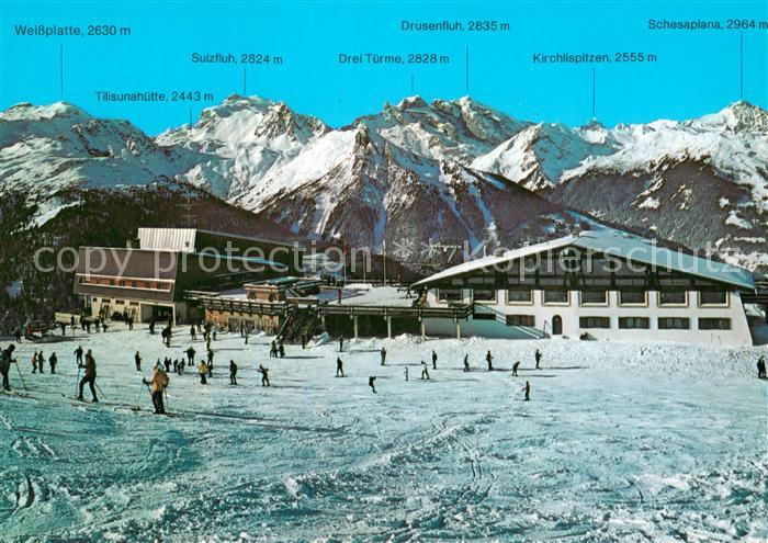 Schruns Vorarlberg Bergrestaurant Kapell mit Raetikon