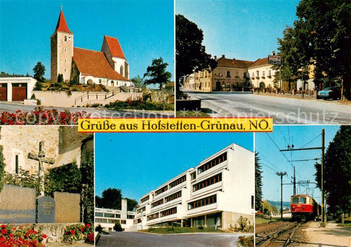 Gruenau Mariazell Kirche Hauptplatz Kriegerdenkmal Schule Mariazellerbahn