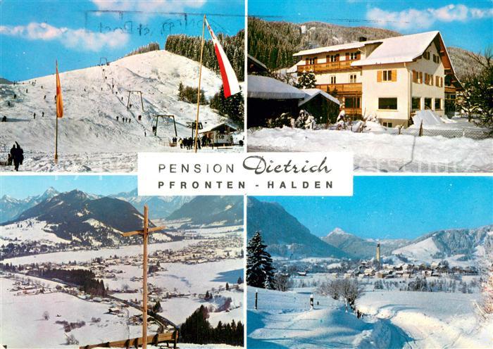 Halden Pfronten Pension Dietrich Winterpanorama