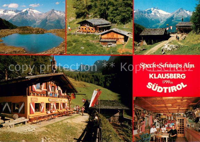 Klausberg Bergrestaurant Speck und Schnaps Gaststube Bergsee