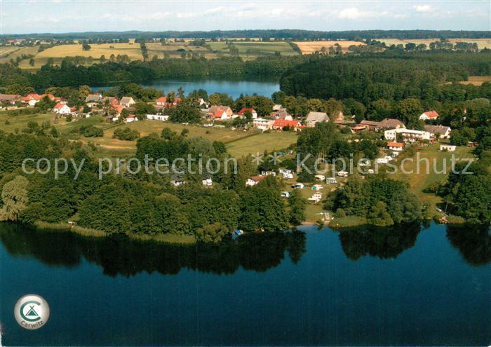 Carwitz Fliegeraufnahme mit Schmaler Luzin und Carwitzer See